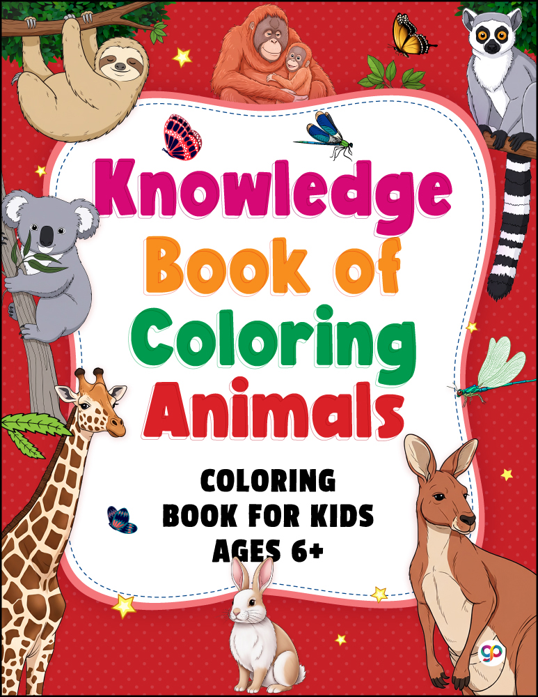 Knowledge Book of Coloring : Animals (50 beautiful illustrations with articles) (Paperback)